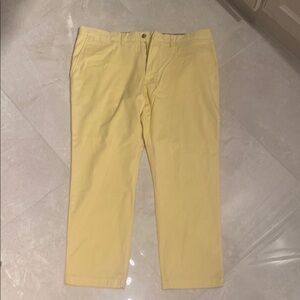 Club Room Yellow Chinos Flat Front Cotton